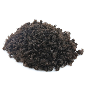 Sistema de Reemplazo Capilar para Hombre, Cabello Humano Afro Rizado, Poliuretano Delgado, Encaje Francés, Unidades Capilares Afro Rizadas para Hombre Negro - Product Image 1
