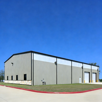 Structure en acier galvanisé haute résistance Q235B pour entrepôt industriel, garage, hangar, bâtiment de stockage extérieur - Prix réduit