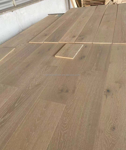 Superficie de alambre blanco cepillado 18 mm Natural ingeniería roble blanco <span class=keywords><strong>parquet</strong></span> interior suelo de madera real - Product Image 2