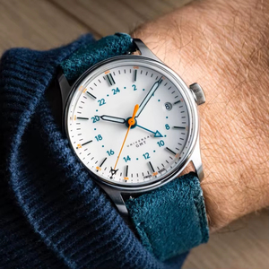 ODM Custom 38mm 316L Marine Grade Stainless Steel Case Automatic Mechanical Miyota 9075 GMT Multi-time Zone Watch for Men - Product Image 3