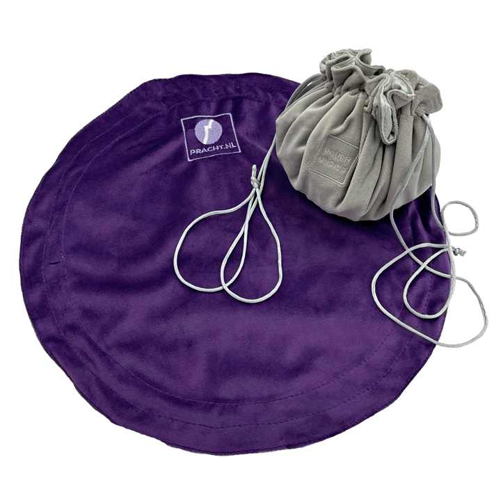 Luxury Drawstring Round Velvet With Drawn - up & Flat Forms for Jewelry ...