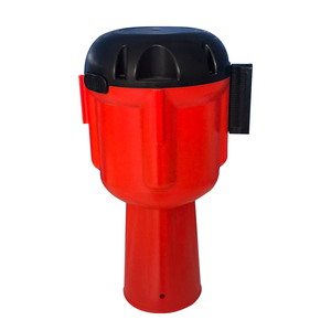 Cinta Retráctil de PVC para Seguridad Vial de <span class=keywords><strong>10</strong></span> <span class=keywords><strong>Metros</strong></span>, Extensible, con Cono Superior - Product Image 1