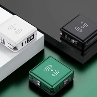Meilleure vente Portable avec prise EU AU 15000mah banque d'alimentation sans fil Pad Portable 5 en 1 charge rapide chargeur sans fil banque d'alimentation