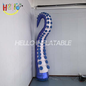 Modè<span class=keywords><strong>le</strong></span> de tentacule de pieuvre gonflable géant de 6 m de hauteur, bleu, avec lumières LED pour la décoration de toits et de scènes - Product Image 2