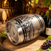 Boîte en étain soudée vintage, conteneur en fer blanc à soudure par étanchéité de qualité alimentaire, boîte métallique personnalisée imprimée pour emballage cadeau