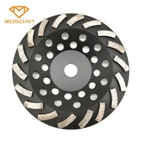 Meule de coupe Turbo diamant de 7 pouces avec 18 segments pour bord de béton