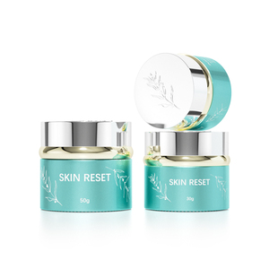 Emballage de crème corporelle de luxe pour soins de la peau, pot cosmétique rond <span class=keywords><strong>en</strong></span> <span class=keywords><strong>verre</strong></span> brillant doré avec couvercle <span class=keywords><strong>en</strong></span> métal, 20 ml, 30 ml, 50 ml, peinture UV - Product Image 5
