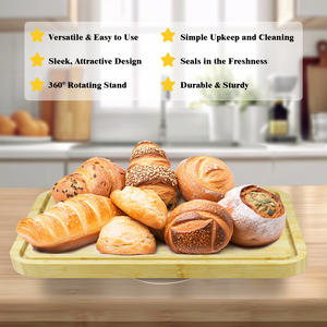 Support de présentation de gâteau en plastique transparent écologique avec couvercle en forme de dôme, support à gâteau, dessert, cuisine à domicile, ensemble emballé - Product Image 6