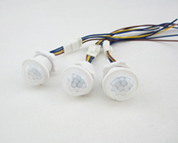Interrupteur à détecteur de mouvement PIR compact avec garantie de 3 ans, détecteur de mouvement infrarouge humain, interrupteur d'éclairage avec capteur infrarouge Senba 85-265V