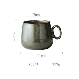 יפני סגנון קלאסי קרמיקה קפה כוסות בעבודת יד קרמיקה ספל 230ml