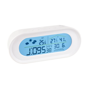 JUSTAMINUTE <b>Radio</b>-<b>Controlled</b> <b>Alarm</b> <b>Clock</b> White JD9530B - Product Image 2