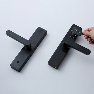 Wenxun Smart <b>Lock</b> S098M-1 Black Fingerprint Password Electronic Door <b>Lock</b> For Apartments Hotels Rental Properties - Product Image 1