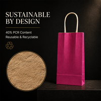 Sacs en papier alimentaire à base d'encre aqueuse pour salons professionnels et cadeaux, service sur mesure, impression de logo personnalisé