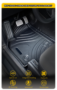 Tappetini Auto 3D in TPV di Alta Qualità con Design Antiscivolo, Vendita all'Ingrosso, per <span class=keywords><strong>Formentor</strong></span> 2025, <span class=keywords><strong>Cupra</strong></span> - Product Image 4