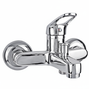 Modern Lead Free Brass Bathroom Mixer Anti-Scratch Polished Metered Faucets <b>Single</b> Handle 4" Centerset Deck Mounted Hot/Cold - Product Image 2
