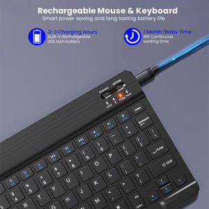 <span class=keywords><strong>Ensemble</strong></span> <span class=keywords><strong>clavier</strong></span> et <span class=keywords><strong>souris</strong></span> <span class=keywords><strong>sans</strong></span> <span class=keywords><strong>fil</strong></span> USB TASSO de qualité supérieure, 78 touches, mini, ultra-fin, ergonomique, batterie <span class=keywords><strong>rechargeable</strong></span> 180 mAh, garantie 1 an - Product Image 6