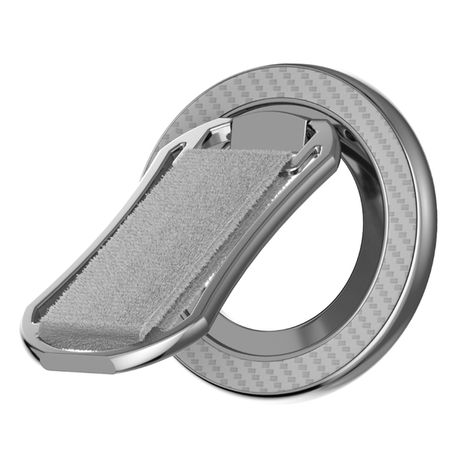 Alloy Hands-Free Silicone Rotating Phone Grip Stand Fidget Spinner Dual Magnetic Rings Slim for Magsafe Phone