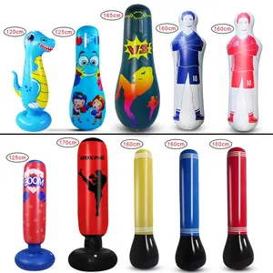 Wholesale Cheap Hot Sale Fitness Inflatable Boxing Stand Punching Bag For Kids Adult