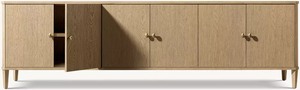 Mueble de TV Estilo Francés Vintage para Sala de Estar, Mueble de Piso Simple - Product Image 5