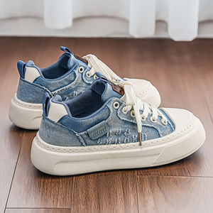 Baskets de course rétro unisexe de luxe avec empiècements en maille, motif contrastant, à lacets, semelle extérieure robuste antidérapante, chaussures de sport décontractées - Product Image 4