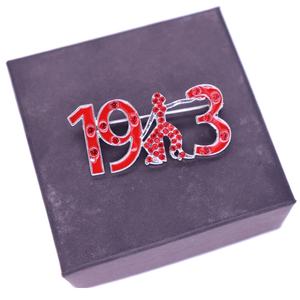 Organisation universitaire cristal rouge <span class=keywords><strong>Fortitude</strong></span> 1913 Delta Sigma sororité broche grec J13 événements lettre grecque broche bijoux - Product Image 6