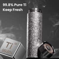 Bouteille d'eau isotherme légère en titane pur, anti-fuite, saine, mug thermique, logo personnalisé, portable