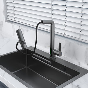 Robinet mitigeur sanitaire de <span class=keywords><strong>cuisine</strong></span> intelligent avec pulvérisateur Robinet de <span class=keywords><strong>cuisine</strong></span> avec cascade Robinet d'évier de <span class=keywords><strong>cuisine</strong></span> - Product Image 6