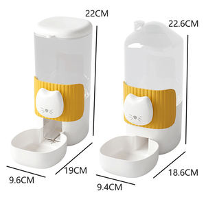 Büyük kapasiteli anti-dökülme kedi ve köpek kase Pet asılı otomatik su sebili ve besleyici seyahat gıda kullanımı için kafes için Set - Product Image 6