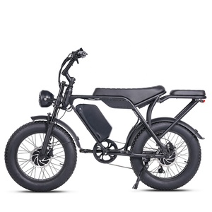 Bicicleta Eléctrica de Doble Motor de 60V 30Ah, 2000W, 7 Velocidades, 30 mph, Batería de Litio, Neumáticos Gruesos de 20*4 Pulgadas - Product Image 2