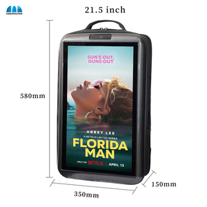 21,5 Zoll tragbare <span class=keywords><strong>Android</strong></span> <span class=keywords><strong>LCD</strong></span> Rucksack Billboard | Walking Digital Advertising <span class=keywords><strong>Display</strong></span> mit USB/SD Update - Product Image 2