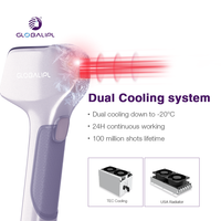 Máquina de Depilación Láser de Diodo de 4 Ondas Ultra Rápida e Indolora para Todo Tipo de Piel, 1200W, Enfriamiento por Hielo, Semiconductor de Zafiro, Uso Comercial