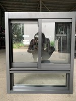 Fenêtre coulissante en aluminium blanc abordable avec moustiquaire pour maison résidentielle au Nigeria