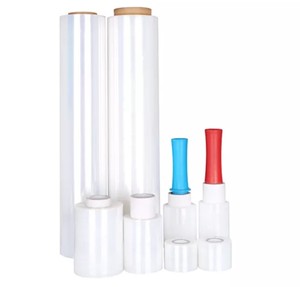 <span class=keywords><strong>Film</strong></span> plastique transparent extensible Jiang Run LLDPE, résistant à l'humidité, surface lisse, rouleaux de 500 mm de largeur, rétractable - Product Image 5