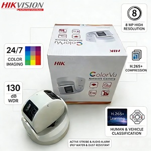 Caméra réseau tourelle fixe Hikvision originale DS-2CD2387G2P-LSU/SL panoramique ColorVu 30 m IR Flash Alarme audio 130dB WDR H.265+ - Product Image 1