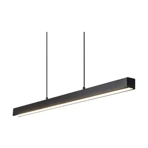 OEPE office stand dining room feature black linear light ip44