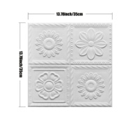Papier peint auto-adhésif 3D en mousse XPE, design floral rustique pour chambres et salons, imperméable et résistant à l'humidité