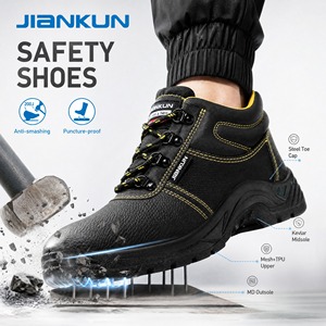 Chaussures <span class=keywords><strong>de</strong></span> <span class=keywords><strong>sécurité</strong></span> d'hiver JIANKUN JK-6377 pour hommes, anti-écrasement, anti-perforation, double densité PU, <span class=keywords><strong>protection</strong></span> <span class=keywords><strong>de</strong></span> la <span class=keywords><strong>cheville</strong></span>, embout en acier, antidérapant - Product Image 1