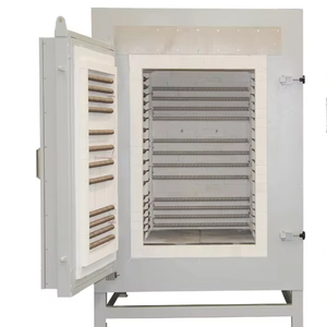 Điện hàng loạt loại Bogie hearth xe dưới trolly kháng lò với đầy đủ sợi lót cho xử lý nhiệt cho đúc - Product Image 1