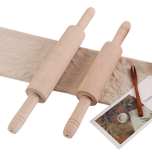 Rodillo <span class=keywords><strong>de</strong></span> <span class=keywords><strong>madera</strong></span> <span class=keywords><strong>de</strong></span> haya <span class=keywords><strong>de</strong></span> 13 o 15 pulgadas con Mango antideslizante para rollos <span class=keywords><strong>de</strong></span> masa para hornear - Product Image 1
