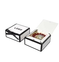 Boîtes en papier écologiques pour biscuits à emporter, emballages blancs personnalisés en carton, souvenirs de fête