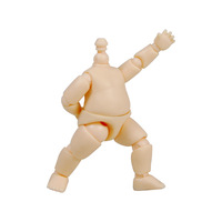 Corps en plastique YMY, larves connectables à un tapis à bulles, tête en silicone BJD, argile GSC, personnage OB11, figurine d'action, jouet modèle