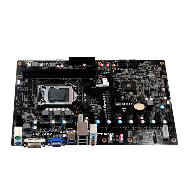 NEW H81 B85 Q87 Chipsets with 8*PCI-E Slot 8 Gpu Motherboard PCIEX16 Industrial Motherboard