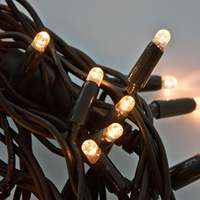 Guirlandes lumineuses LED en caoutchouc noir IP65 10M 50M 100M Blanc chaud 2700K AC 220V Connectables Décoration de façade commerciale de Noël