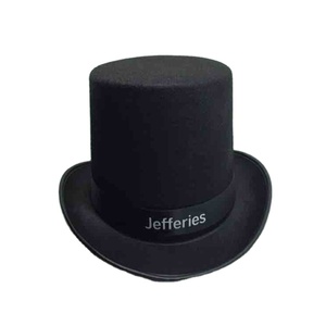 Fashion Custom Logo Jazz Round Top Cap Magician Formal Tuxedo Felt Hat