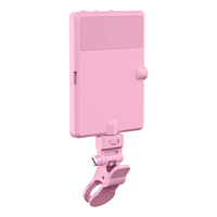 Lumière de selfie rose pour téléphone, lumière de téléphone 60 LED 2000mAh lumière vidéo pour ordinateur portable, maquillage, TikTok, Selfie, Vlog, vidéoconférence