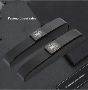 Boîte en cuir PU, originale et de luxe, portable, avec logo laser magnétique personnalisé, à la mode, pour affaires, stylo Simple