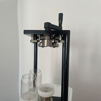 Machine de scellage manuelle pour canettes en acier inoxydable PET, scelleuse pour canettes de thé à bulles, soda, bière, jus avec couvercle
