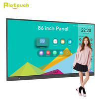 Tableau interactif Riotouch 86 pouces, écran tactile intelligent, prix économique, tableaux blancs pour projets scolaires et appels d'offres