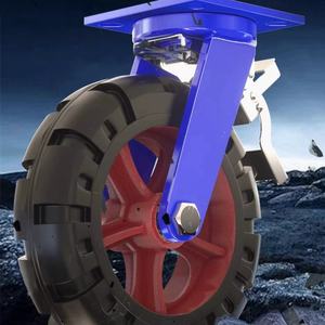 Heavy Duty 10 Zoll 250x75 Edelstahl guss Gummi rad Schwenk rolle 500kg Tragfähigkeit für Handwagen und Wagen - Product Image 5