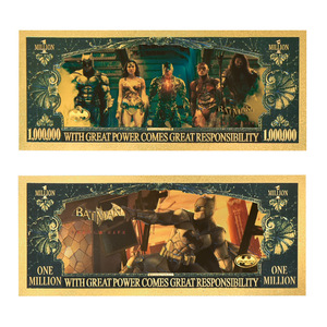 Venta Especial 2026: Colección de Billetes de <span class=keywords><strong>Batman</strong></span> con 5 Diseños, Bañados en Oro de 24K, Impresión UV a Doble Cara, Regalo de Recuerdo - Product Image 6